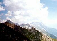 Ein Blick ber die Lechtaler Alpen